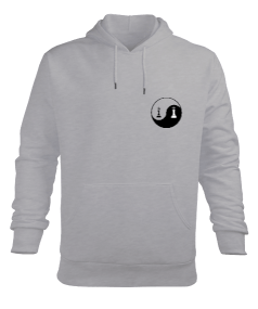 Yin Yang Satranç Erkek Kapüşonlu Hoodie Sweatshirt