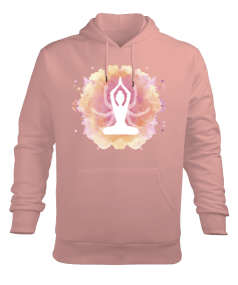 YOGA - MEDİTASYON Lotus Erkek Kapüşonlu Hoodie Sweatshirt