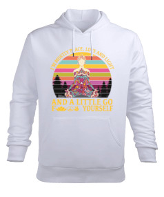 YOGA - MEDİTASYON Lotus Erkek Kapüşonlu Hoodie Sweatshirt