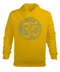 YOGA - MEDİTASYON Mantra Om Erkek Kapüşonlu Hoodie Sweatshirt