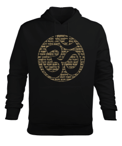 YOGA - MEDİTASYON Mantra Om Erkek Kapüşonlu Hoodie Sweatshirt