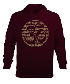 YOGA - MEDİTASYON Mantra Om Erkek Kapüşonlu Hoodie Sweatshirt