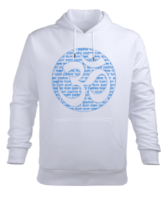 YOGA - MEDİTASYON Mantra Om Erkek Kapüşonlu Hoodie Sweatshirt