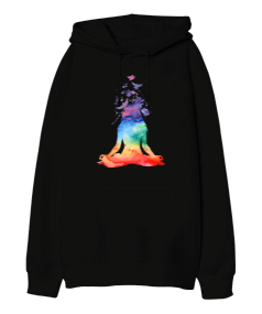 Yoga Oversize Unisex Kapüşonlu Sweatshirt