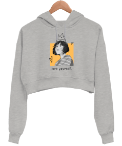 Yourself Kadın Crop Hoodie Kapüşonlu Sweatshirt