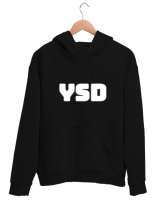 YSD MODEL 1 Siyah Unisex Kapşonlu Sweatshirt - Thumbnail