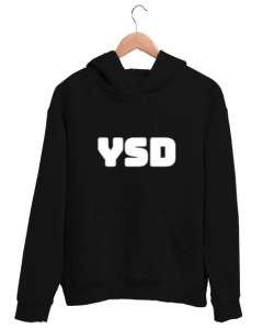 YSD MODEL 1 Siyah Unisex Kapşonlu Sweatshirt