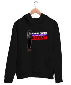 Yuujirou Hanma baki anime manga Baskılı Siyah Unisex Kapşonlu Sweatshirt