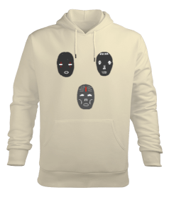 Yüzler Erkek Kapüşonlu Hoodie Sweatshirt