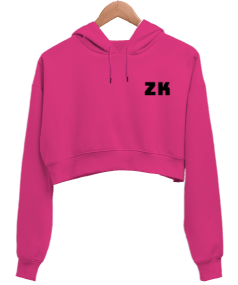 Z kuşağı Kadın Crop Hoodie Kapüşonlu Sweatshirt