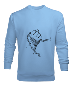 Zincir Temalı Erkek Sweatshirt