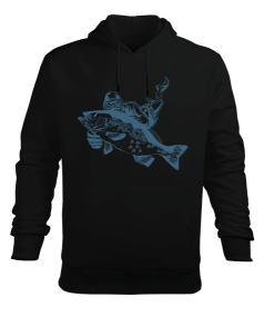 Zıpkın - Spearfishing Erkek Kapüşonlu Hoodie Sweatshirt