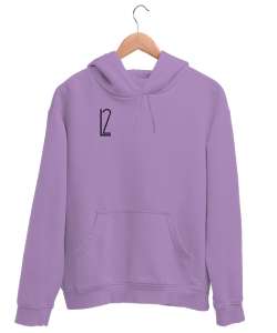 Ziyan L2 Lila Unisex Kapşonlu Sweatshirt