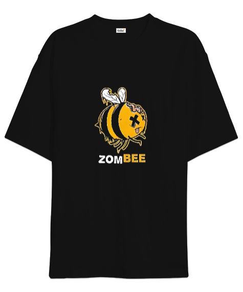 Zom Bee Siyah Oversize Unisex Tişört