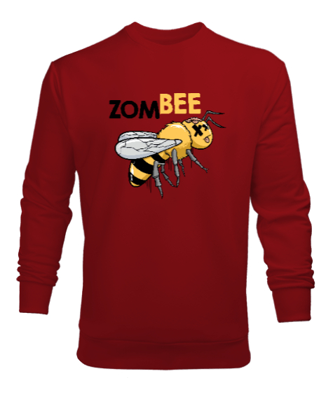 Zombee - Zombi Arı Kırmızı Erkek Sweatshirt