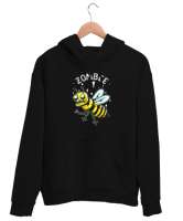 Zombee - Zombi Arı - Zom Bee V3 Siyah Unisex Kapşonlu Sweatshirt - Thumbnail