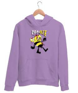 Zombee - Zombi Arı - Zom Bee V4 Lila Unisex Kapşonlu Sweatshirt