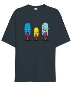 Zombi Dondurmalar - Zombie Ice Cream Füme Oversize Unisex Tişört