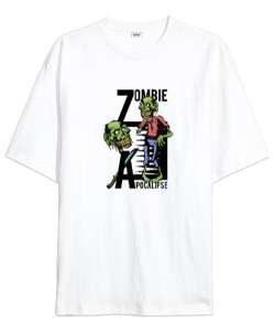 Zombi - Zombie Beyaz Oversize Unisex Tişört