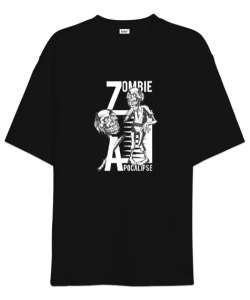 Zombi - Zombie Siyah Oversize Unisex Tişört