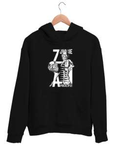 Zombi - Zombie Siyah Unisex Kapşonlu Sweatshirt