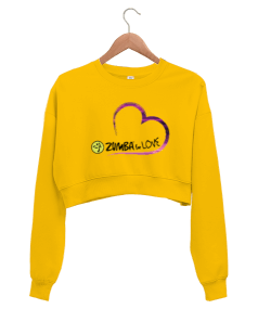 Zumba Love Kadın Crop Sweatshirt